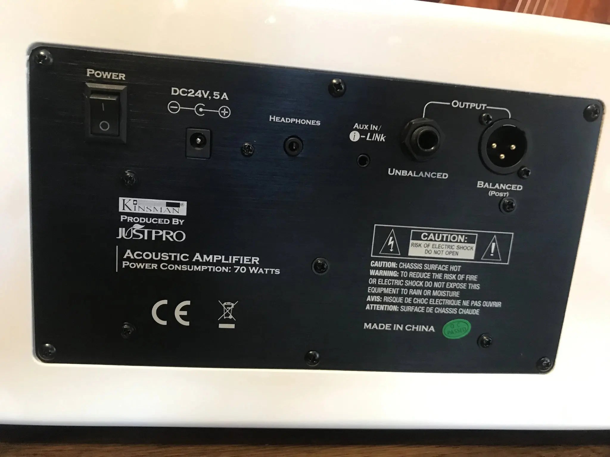 Kinsman KAA70 Twin Channel Busking Amp With Bluetooth - Quality Reverb, Chorus & Long Battery Life - Richards Guitars Of Stratford Upon Avon