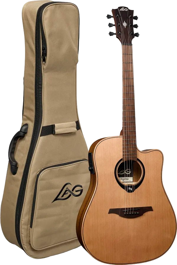 LAG HyVibe 10 H2 - Dreadnought Cutaway Electro - Richards Guitars Of Stratford Upon Avon