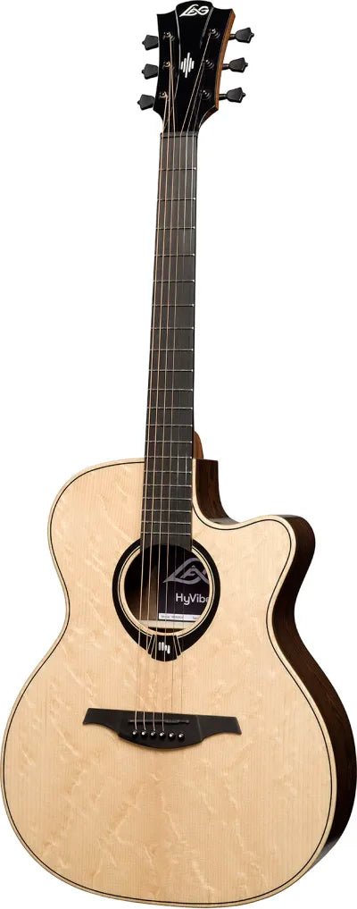 LAG HyVibe 30 H2 - Auditorium Cutaway Electro Acoustic Guitar - Richards Guitars Of Stratford Upon Avon