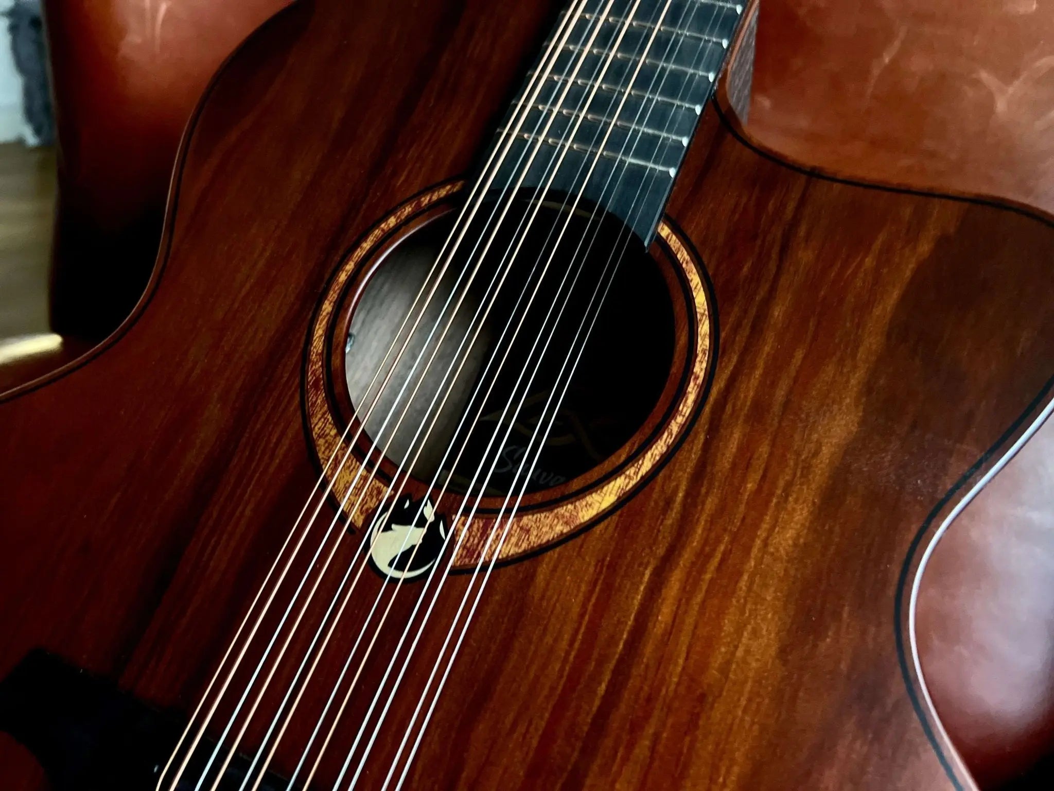 LAG Sauvage Jumbo 12 Strings Cutaway Acoustic - Electric - Richards Guitars Of Stratford Upon Avon