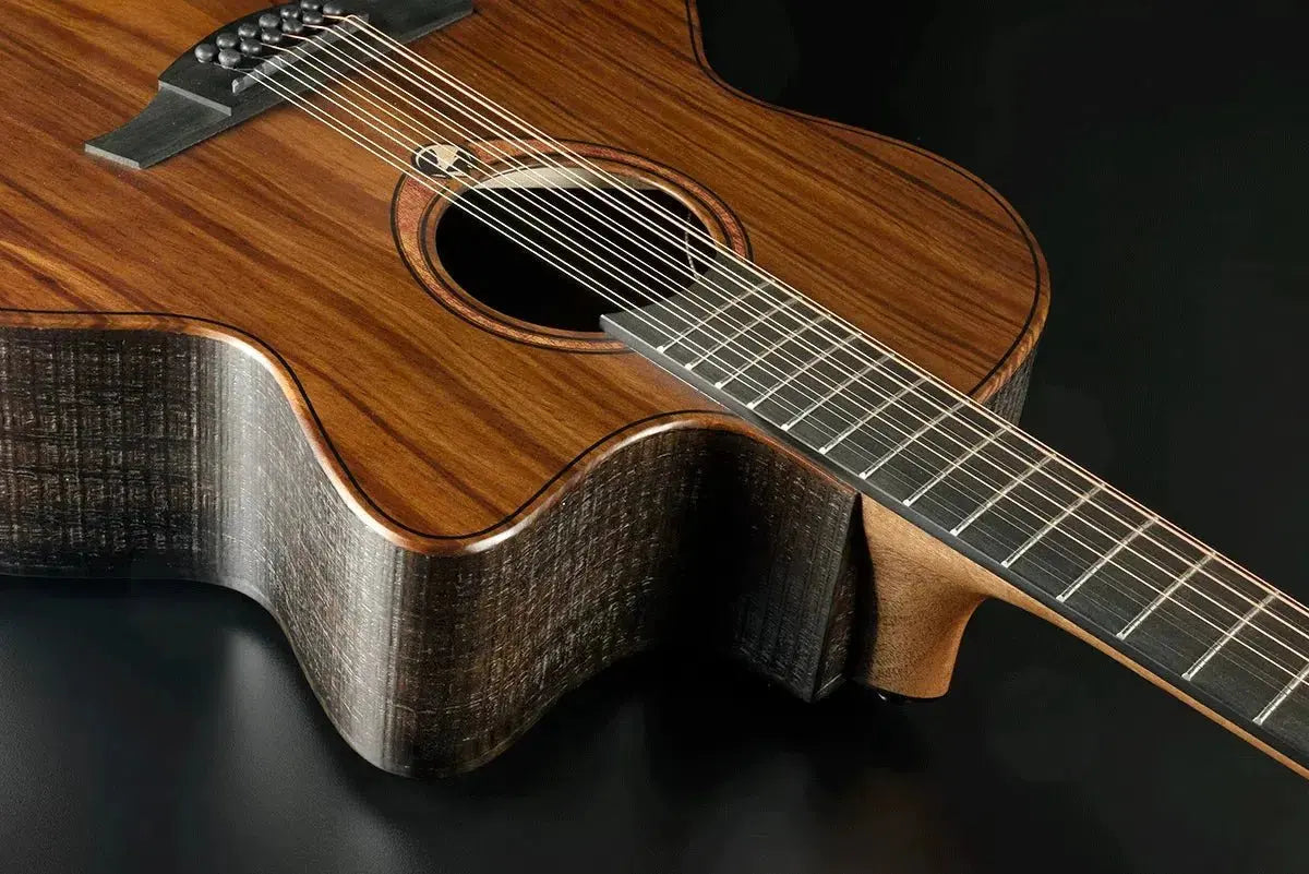 LAG Sauvage Jumbo 12 Strings Cutaway Acoustic - Electric - Richards Guitars Of Stratford Upon Avon