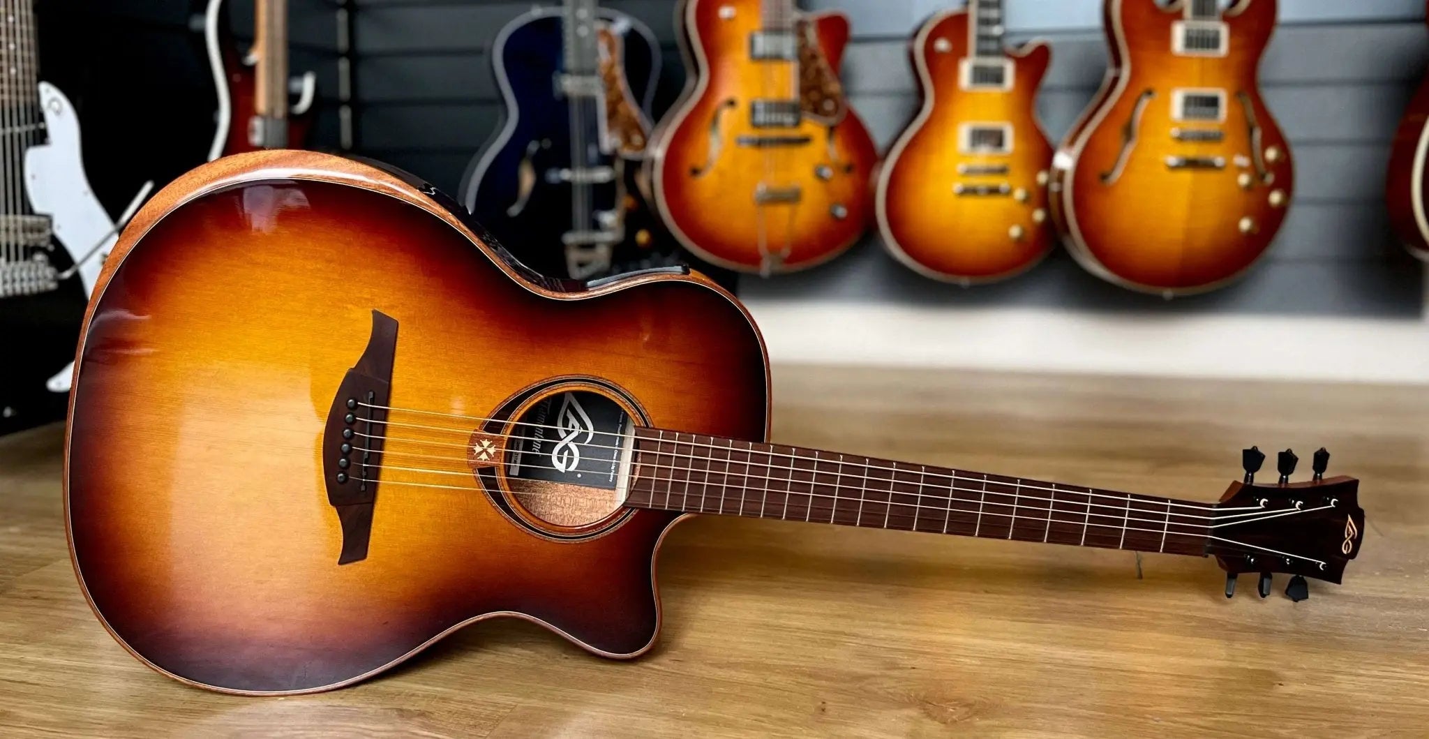 LAG T118ABCE - BRS Special Edition With Bevel. Exuisite Luxury Electro Acoustic Guitar - Richards Guitars Of Stratford Upon Avon