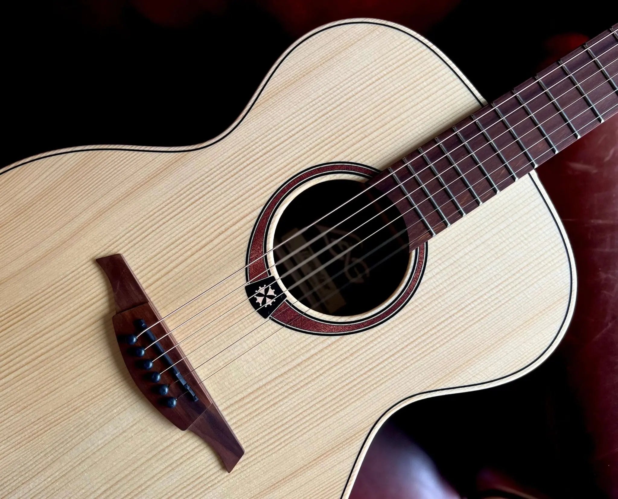 LAG T70A Auditorium Acoustic Guitar. The Best £200 Acoustic Guitar, Set Up To Perfection In Our Workshop - Richards Guitars Of Stratford Upon Avon