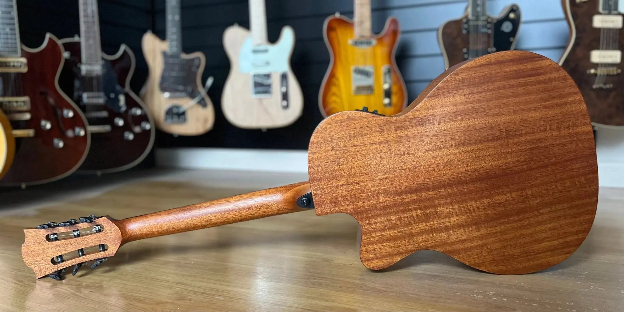 LAG TRAMONTANE TN170ASCE COUNTRY AUDITORIUM SLIM CUTAWAY Nylon Electro - Richards Guitars Of Stratford Upon Avon