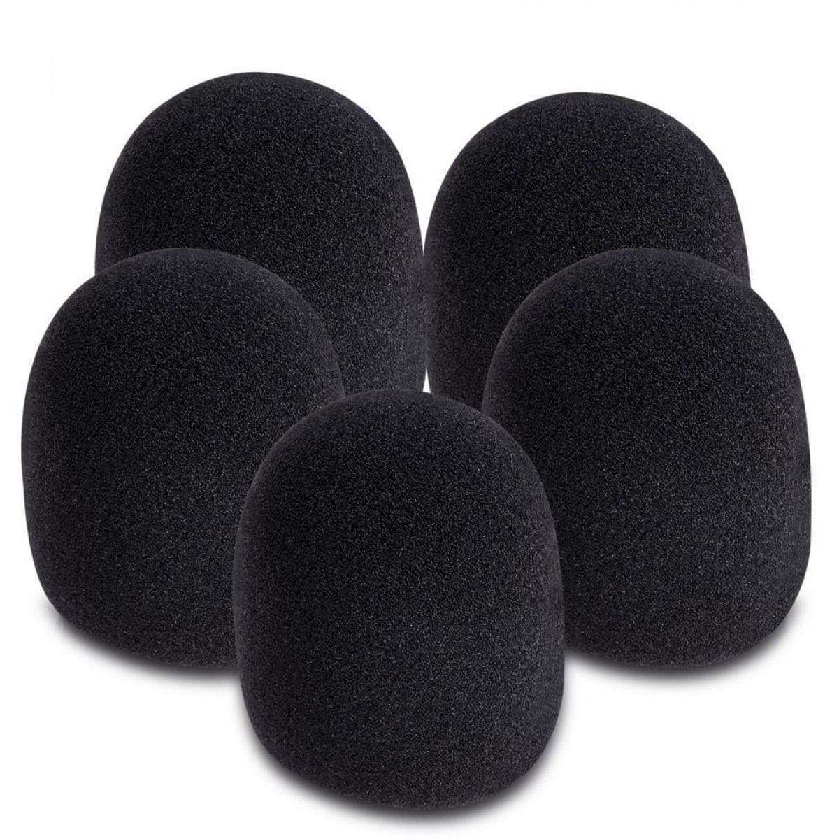On - Stage Microphone Windscreens - Black 5 - Pack - Richards Guitars Of Stratford Upon Avon