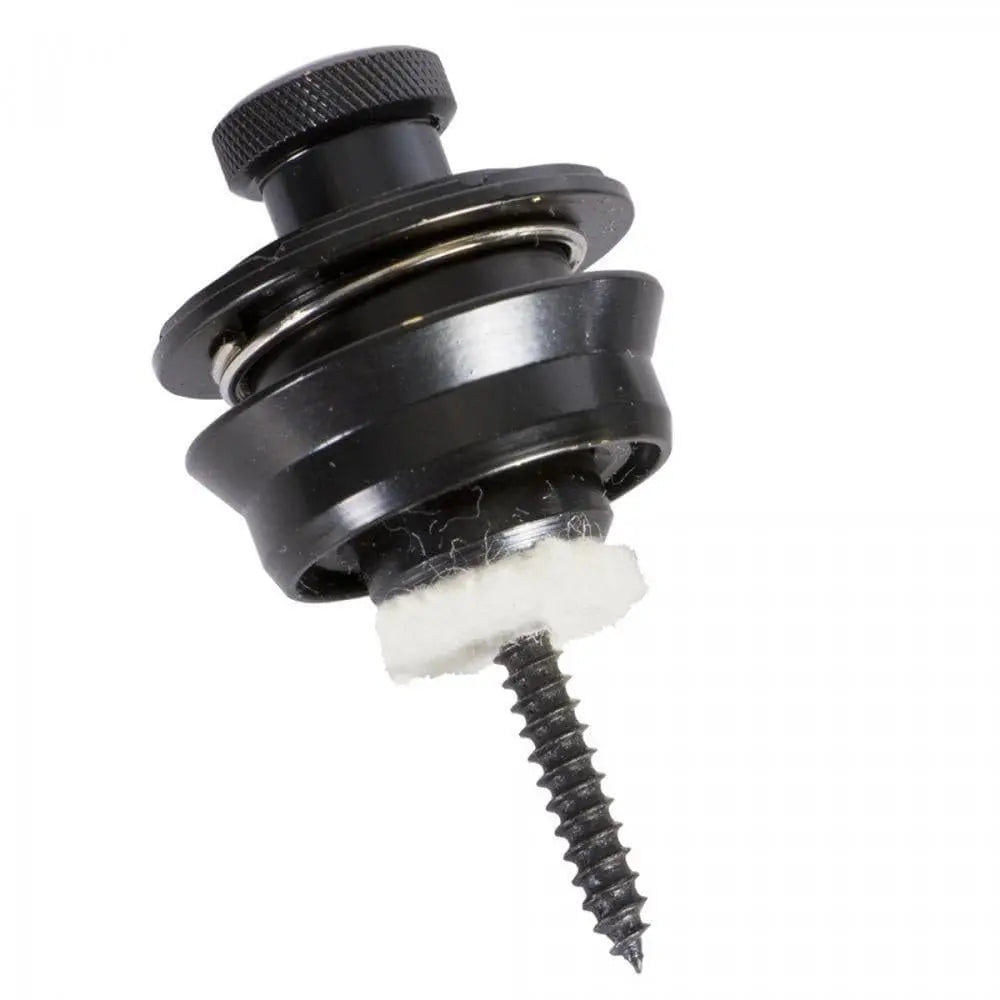 On - Stage Solid Brass Strap Locks - Black - Richards Guitars Of Stratford Upon Avon