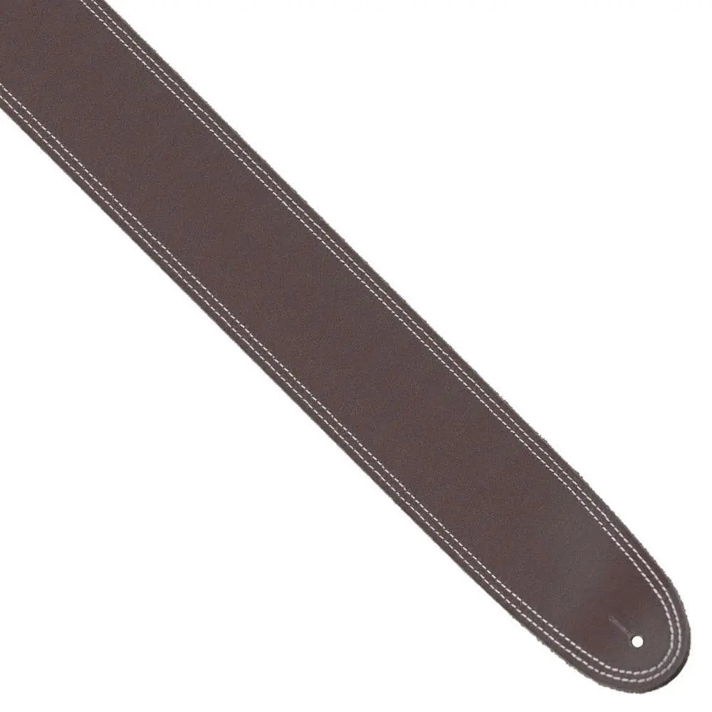 Perri's Double Stitched Leather Guitar Strap ~ Tan - Richards Guitars Of Stratford Upon Avon