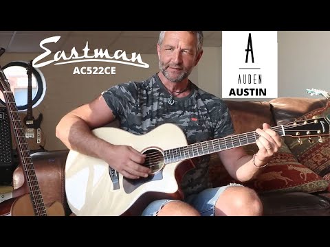 Auden Austin Mahogany Series Electro Acoustic – Spruce Full Body, guitare électro-acoustique en vente chez Richards Guitars.