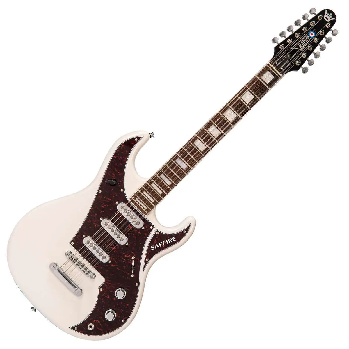 Rapier Saffire 12 String Electric Guitar ~ Vintage White - Richards Guitars Of Stratford Upon Avon