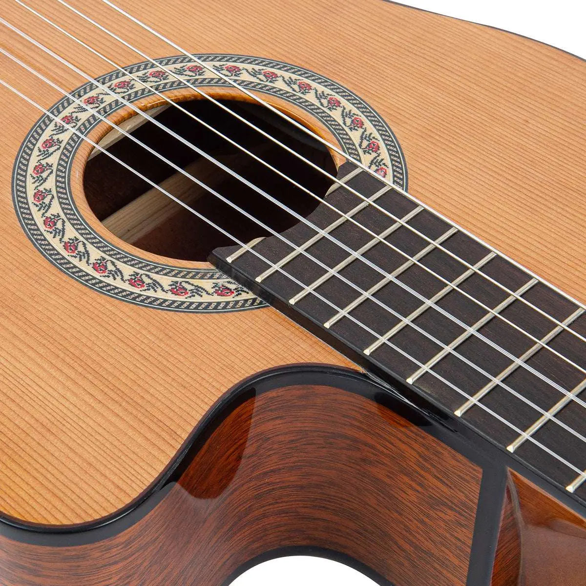 Santos Martinez Preludio Cutaway Electro - Classic Guitar ~ Natural High Gloss - Richards Guitars Of Stratford Upon Avon