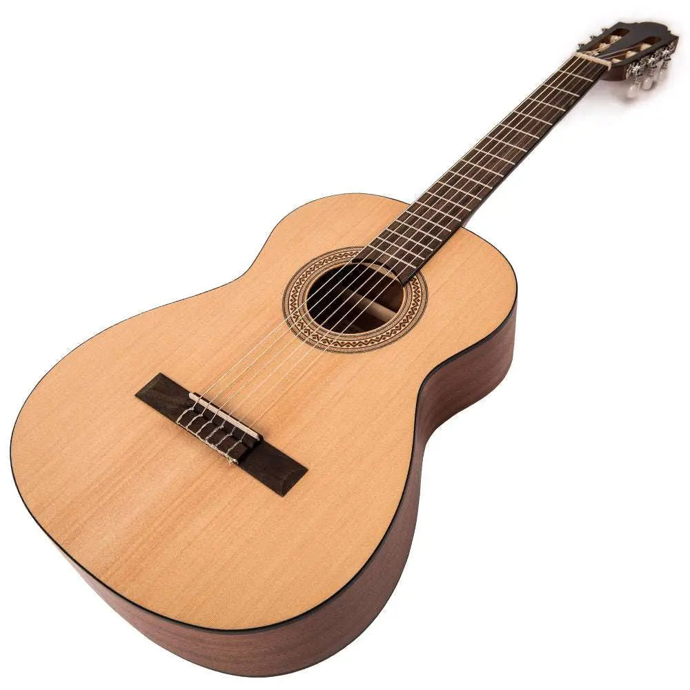 Santos Martinez Principante 3/4 Size Classic Guitar ~ Natural Open Pore - Richards Guitars Of Stratford Upon Avon