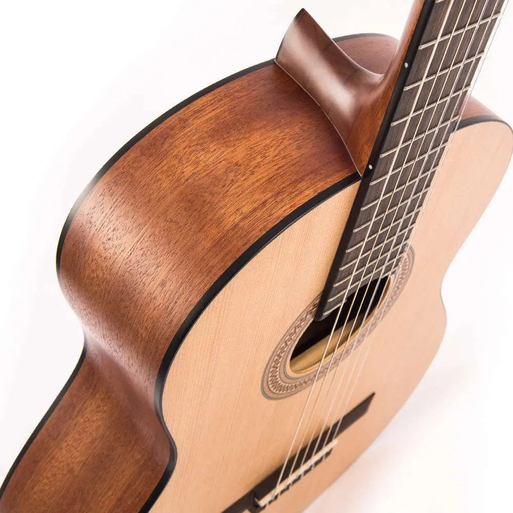 Santos Martinez Principante 4/4 Size Classic Guitar ~ Natural Open Pore - Richards Guitars Of Stratford Upon Avon