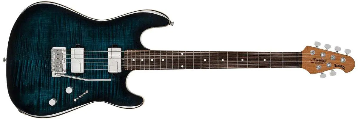 Sterling By Musicman SBMM SABRE DEEP BLUE BURST RN - Richards Guitars Of Stratford Upon Avon