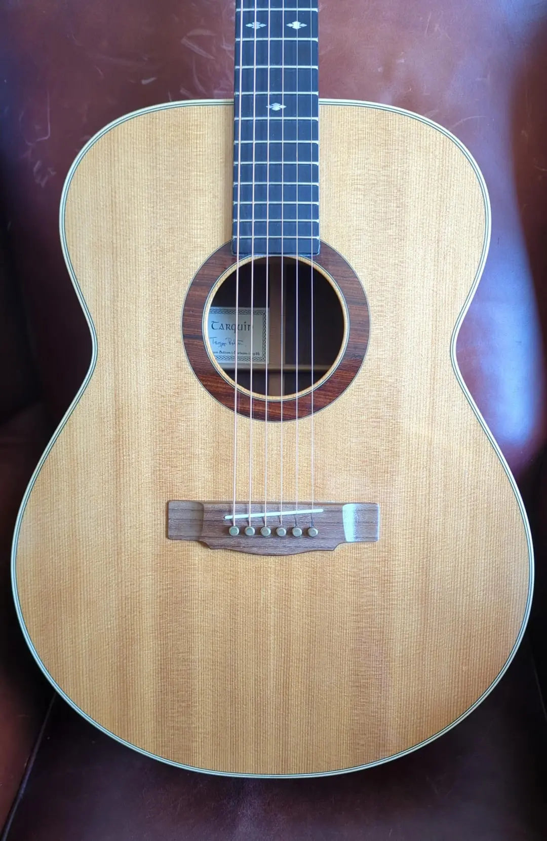 Tarquin Bolton - UK Luthier - built custom acoustic guitar (used) - Richards Guitars Of Stratford Upon Avon
