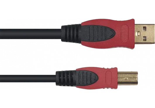 USB Cable A male to B male - 3m - Richards Guitars Of Stratford Upon Avon