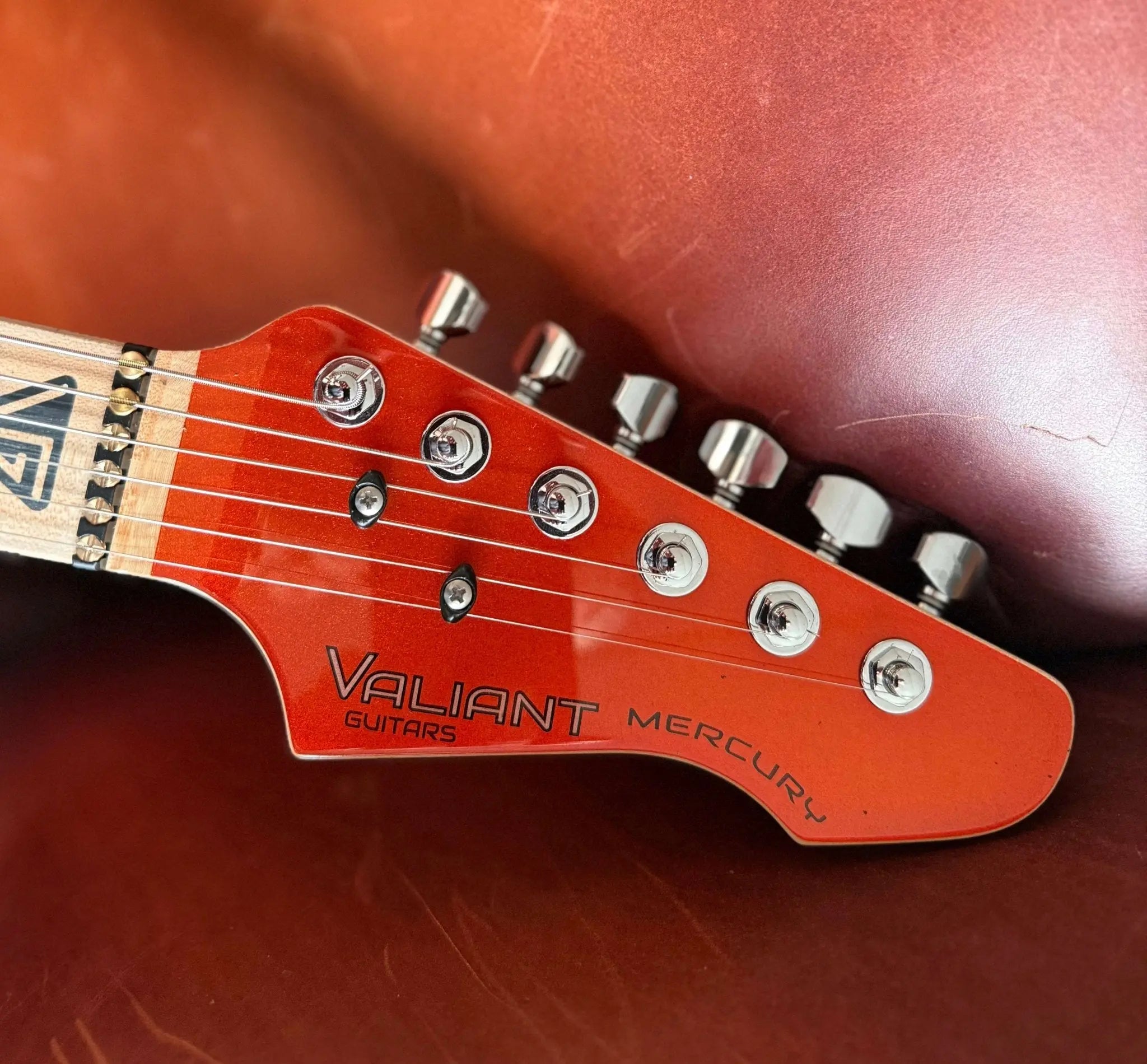 Valiant Mercury Copper With Stainless Steel Frets Upgdrade - Richards Guitars Of Stratford Upon Avon