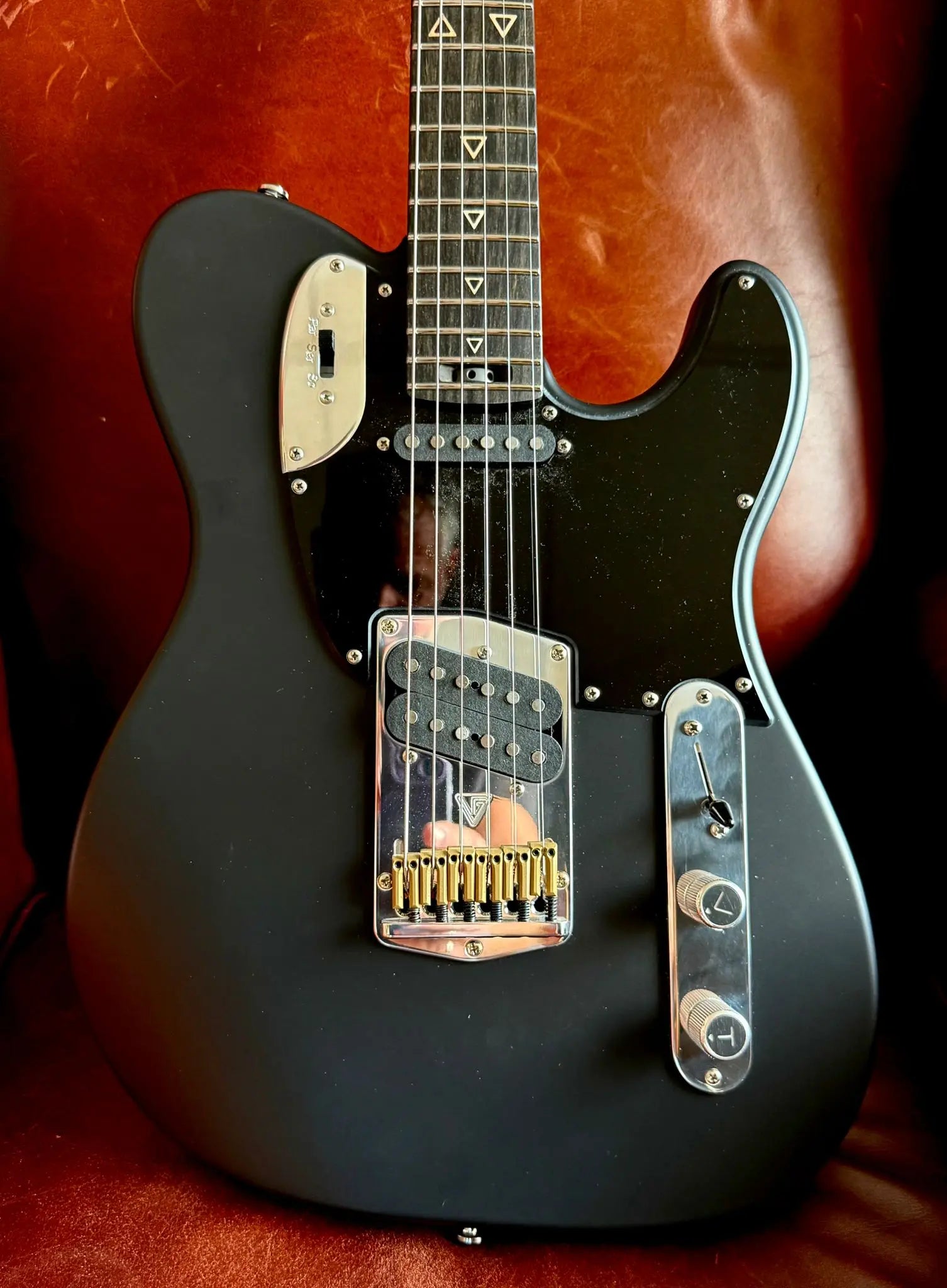 Valiant Titan Black Satin With Stainless Steel Frets Upgrade - Richards Guitars Of Stratford Upon Avon