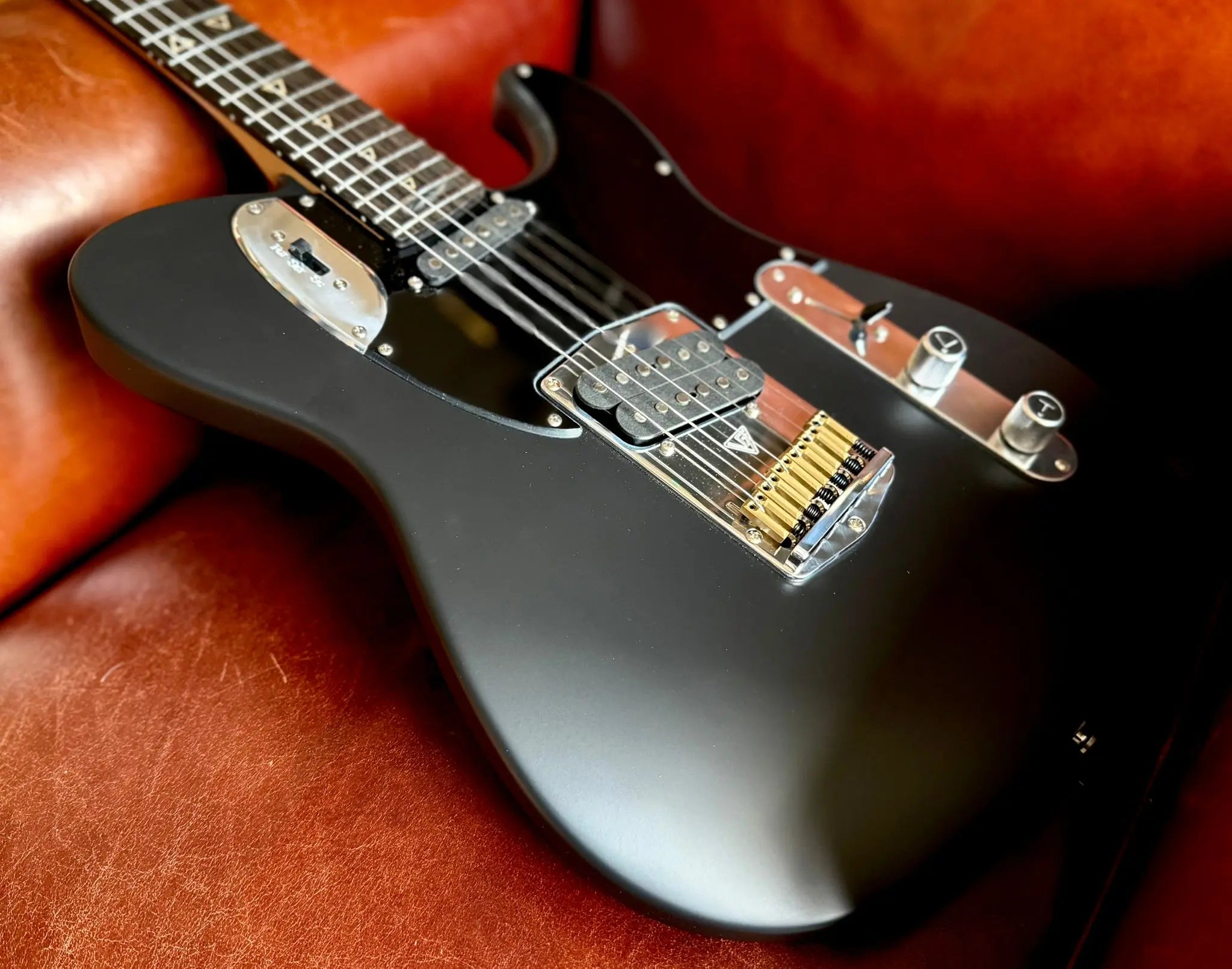Valiant Titan Black Satin With Stainless Steel Frets Upgrade - Richards Guitars Of Stratford Upon Avon