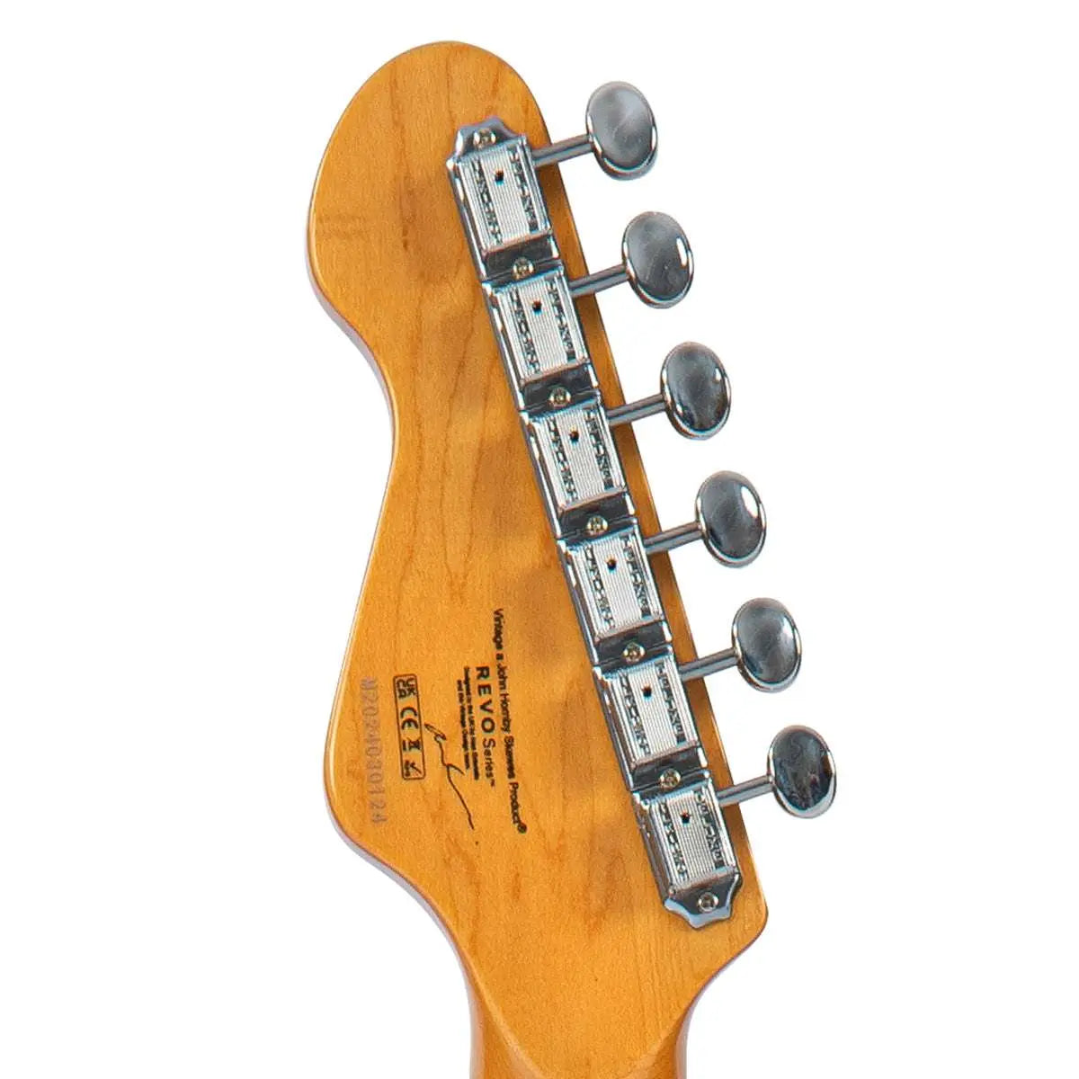 Vintage REVO Series 'Colt HH Twin Hardtail' Electric Guitar ~ Boulevard Black - Richards Guitars Of Stratford Upon Avon