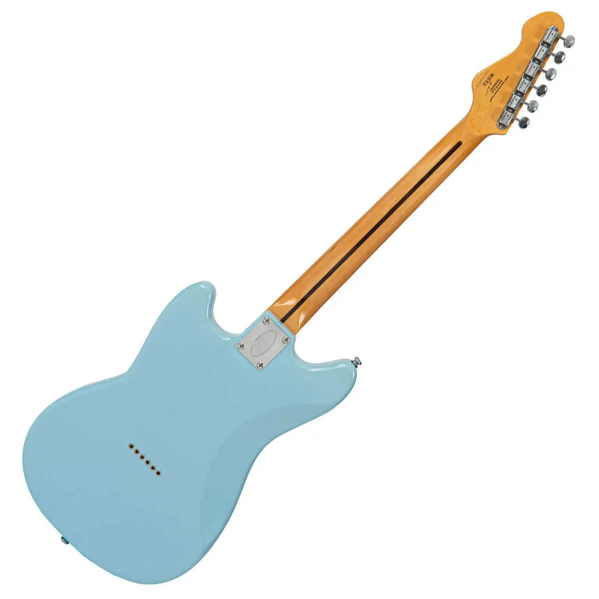 Vintage REVO Series 'Colt HH Twin Hardtail' Electric Guitar ~ Laguna Blue - Richards Guitars Of Stratford Upon Avon