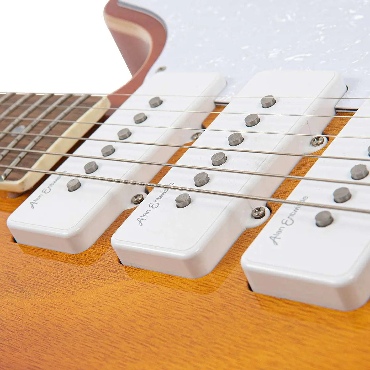 Vintage REVO Series Trio Electric Guitar ~ Honeyburst - Richards Guitars Of Stratford Upon Avon