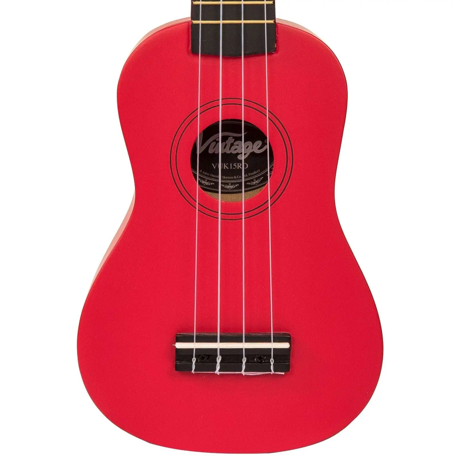 Vintage Soprano Ukulele ~ Satin Red - Richards Guitars Of Stratford Upon Avon