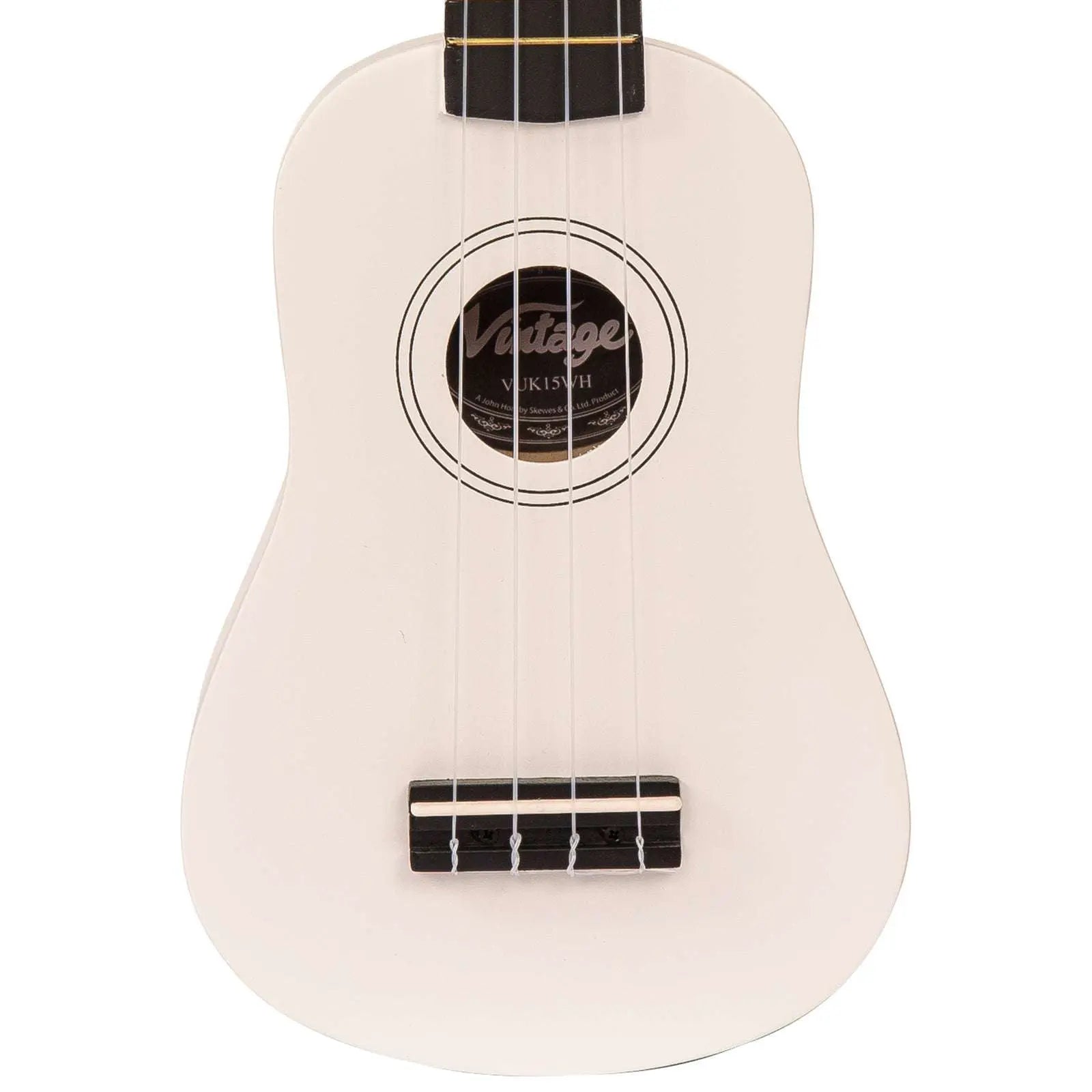 Vintage Soprano Ukulele ~ Satin White - Richards Guitars Of Stratford Upon Avon