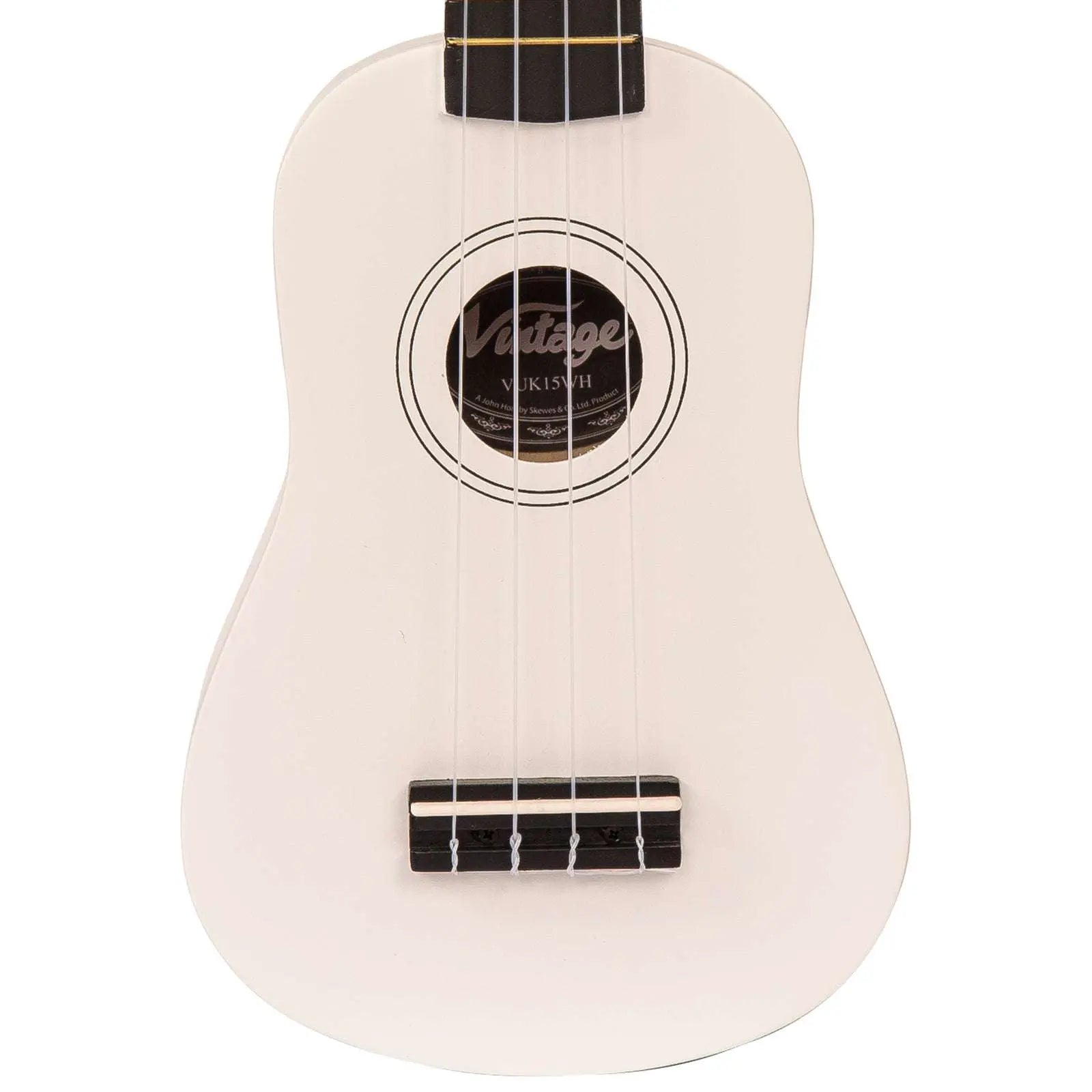 Vintage Soprano Ukulele ~ Satin White - Richards Guitars Of Stratford Upon Avon