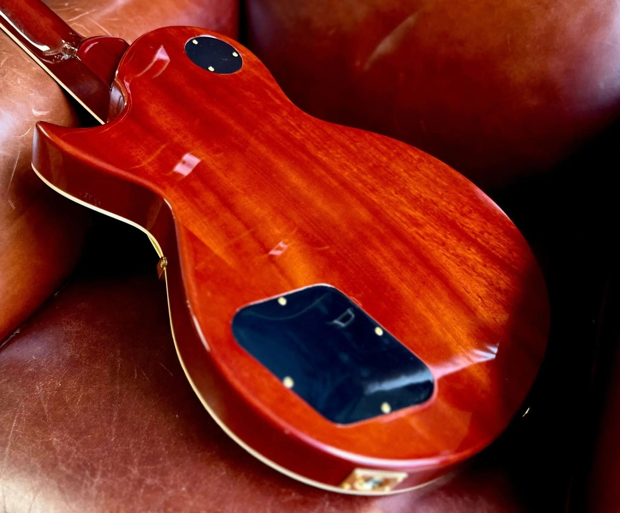 Vintage V100MGT Mini Double Coil ReIssued Electric Guitar ~ Gold Top - Richards Guitars Of Stratford Upon Avon