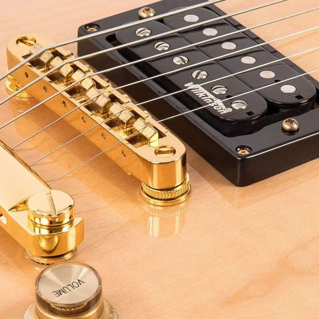 Vintage V100MP With Solid Carved Maple Cap - Richards Guitars Of Stratford Upon Avon