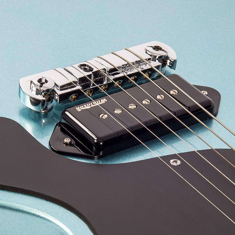 Vintage V120GHB ReIssued Electric Guitar ~ Gun Hill Blue - Richards Guitars Of Stratford Upon Avon