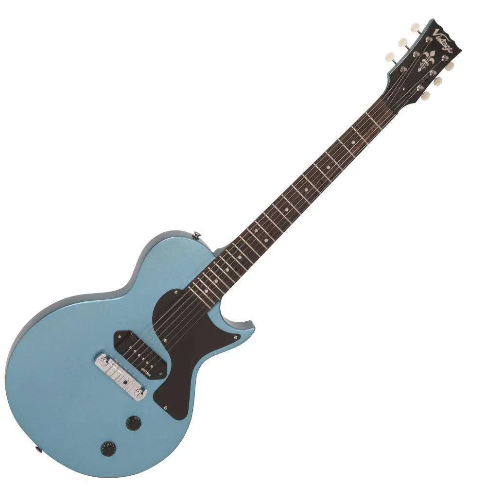 Vintage V120GHB ReIssued Electric Guitar ~ Gun Hill Blue - Richards Guitars Of Stratford Upon Avon
