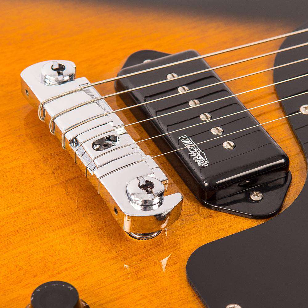 Vintage V120TB ReIssued Electric Guitar ~ Two Tone Sunburst - Richards Guitars Of Stratford Upon Avon