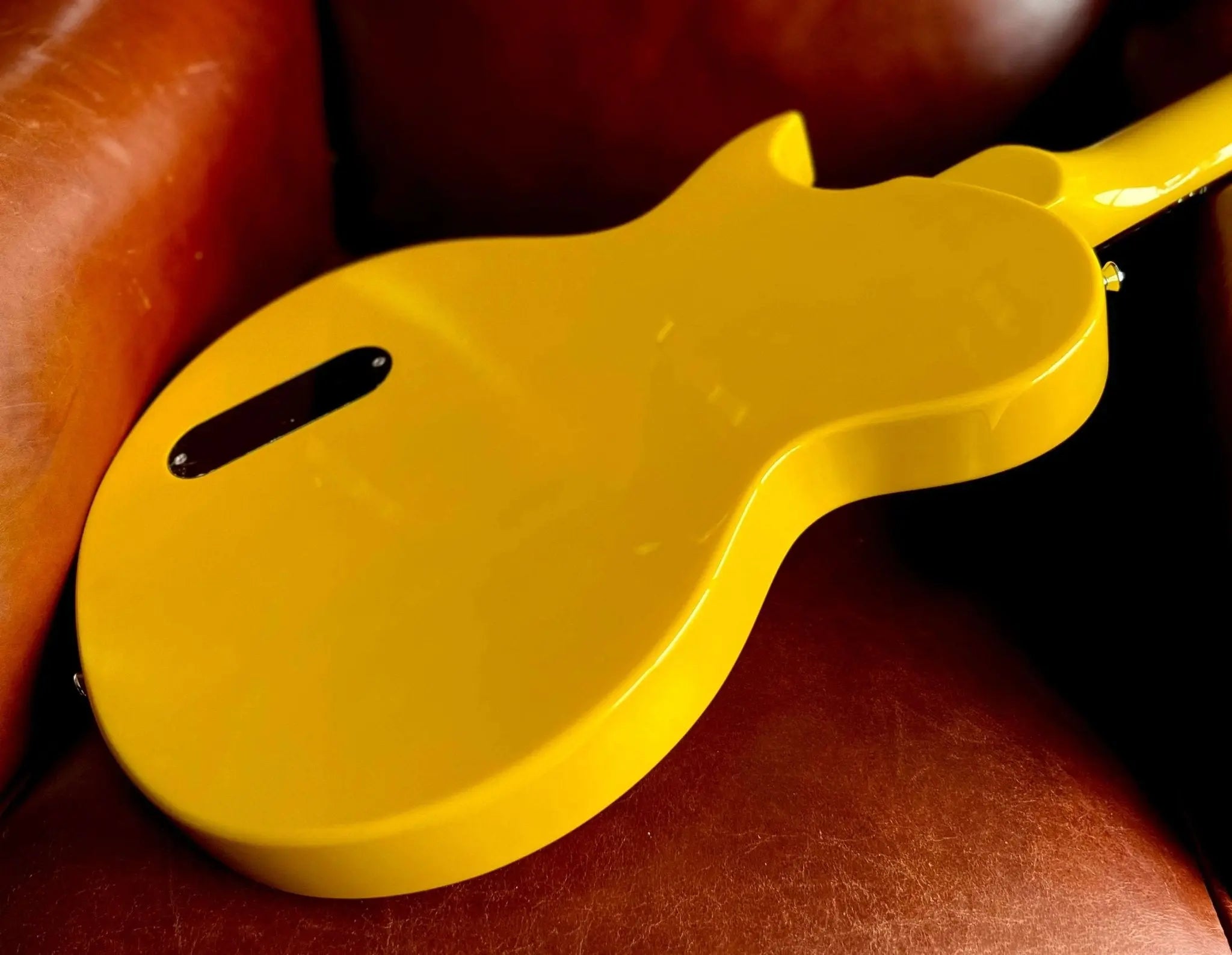 Vintage V120TVY ReIssued Electric Guitar ~ TV Yellow - Richards Guitars Of Stratford Upon Avon