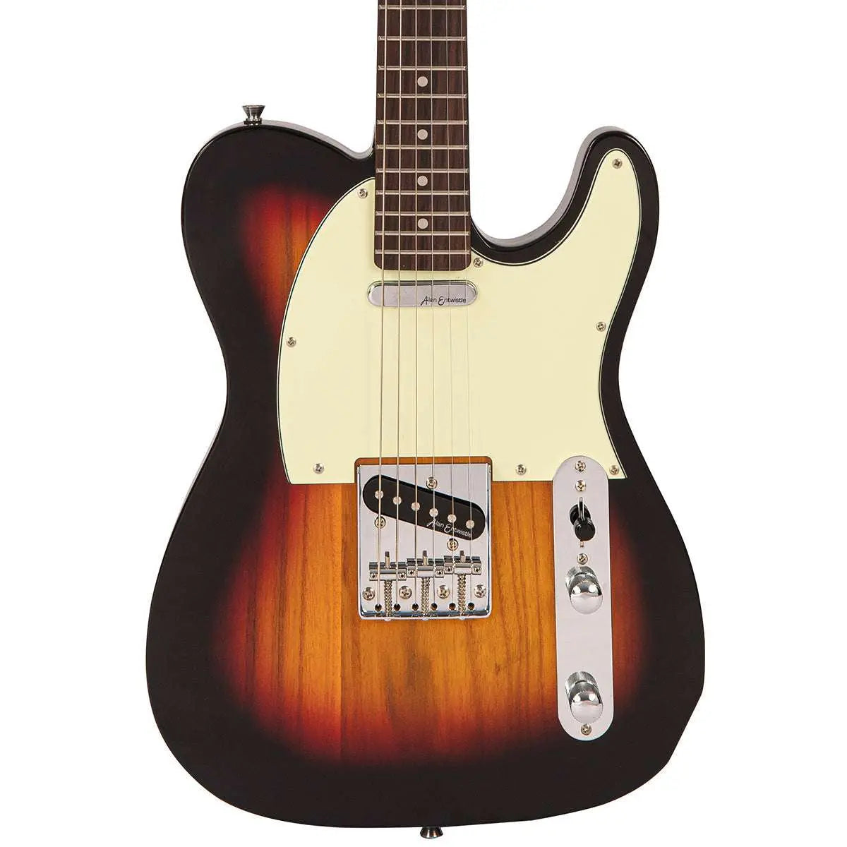 Vintage V20 Coaster Series Electric Guitar ~ 3 Tone Sunburst - Richards Guitars Of Stratford Upon Avon