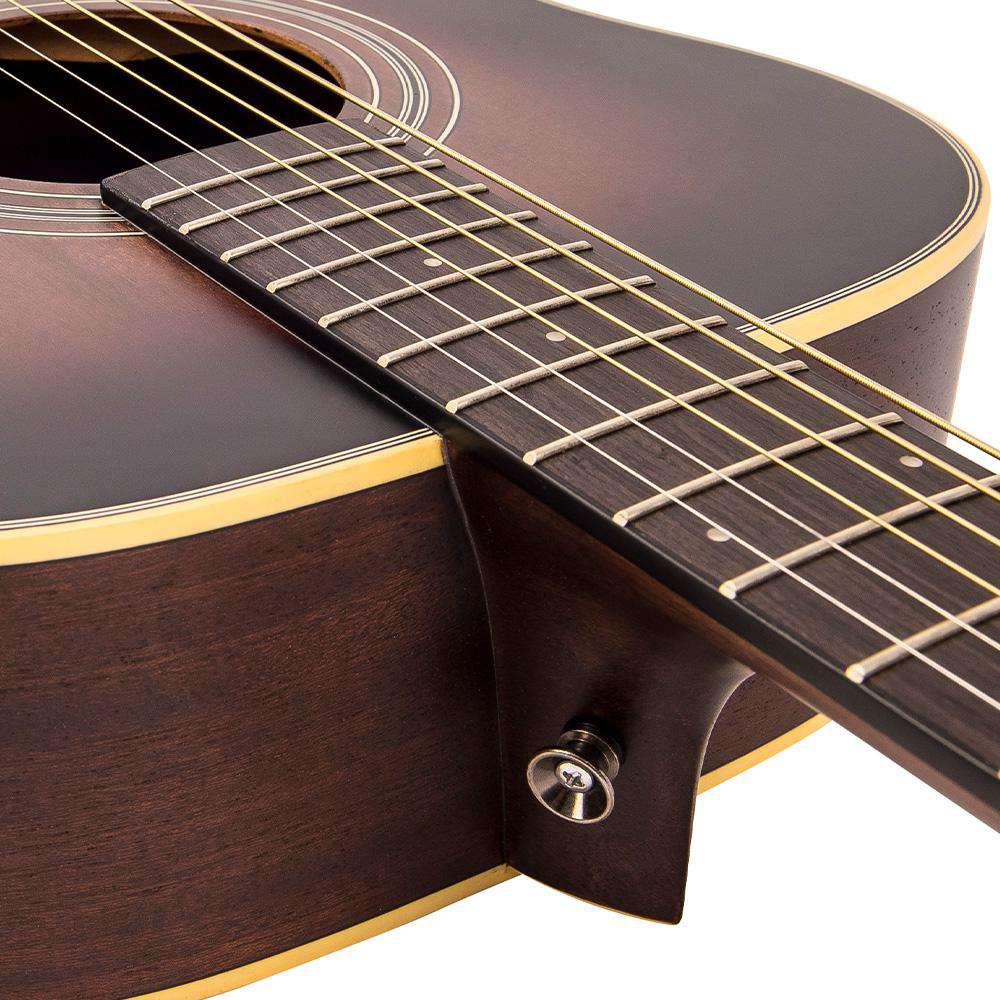 Vintage V300 Acoustic Folk Guitar Outfit ~ Antiqued - Richards Guitars Of Stratford Upon Avon