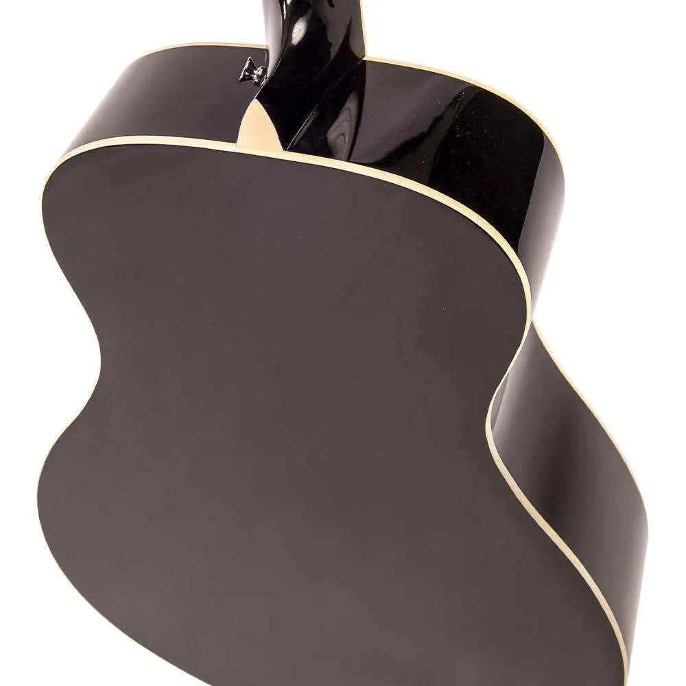 Vintage V300 Acoustic Folk Guitar Outfit ~ Black - Richards Guitars Of Stratford Upon Avon