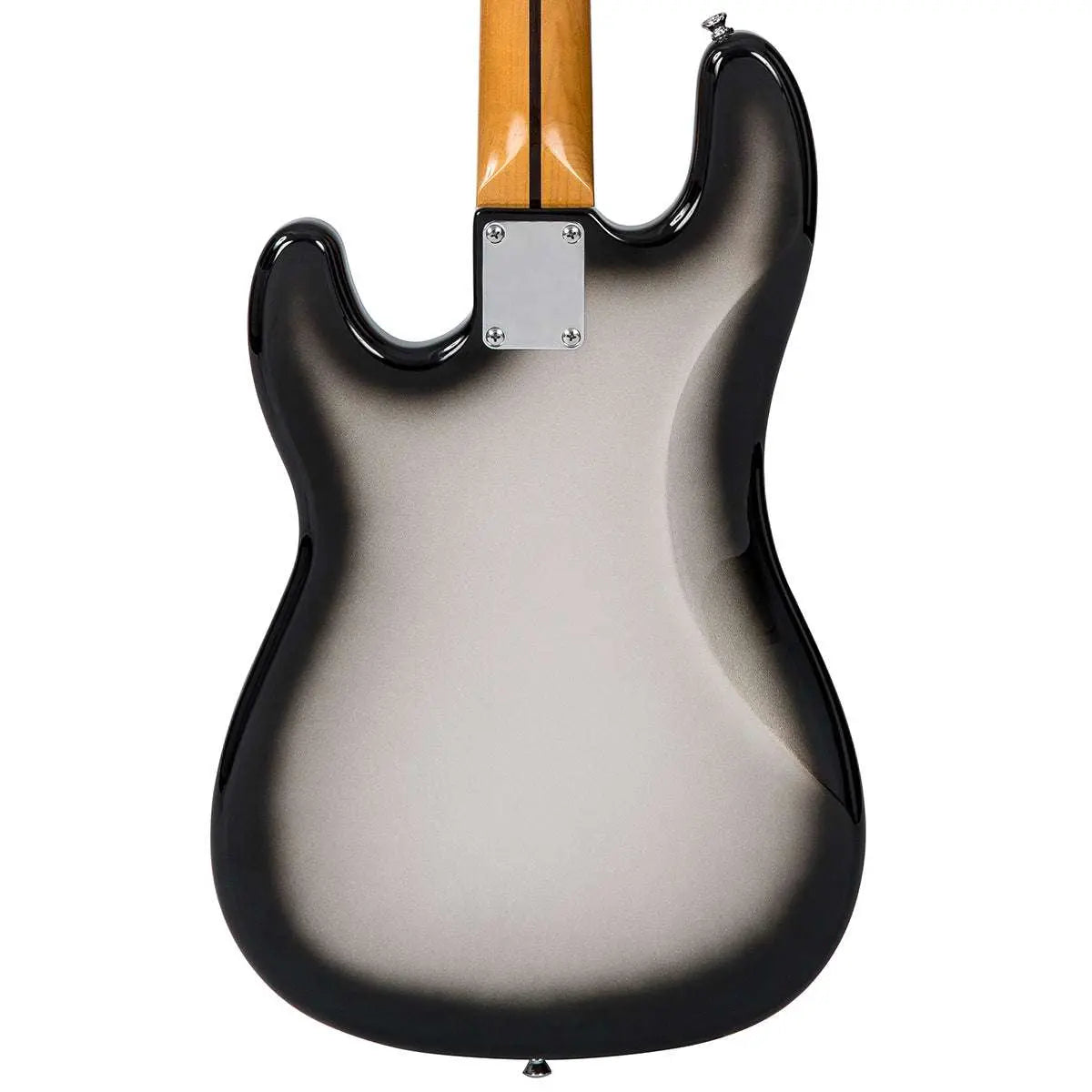 Vintage V4 ReIssued Bass Guitar ~ Silverburst - Richards Guitars Of Stratford Upon Avon