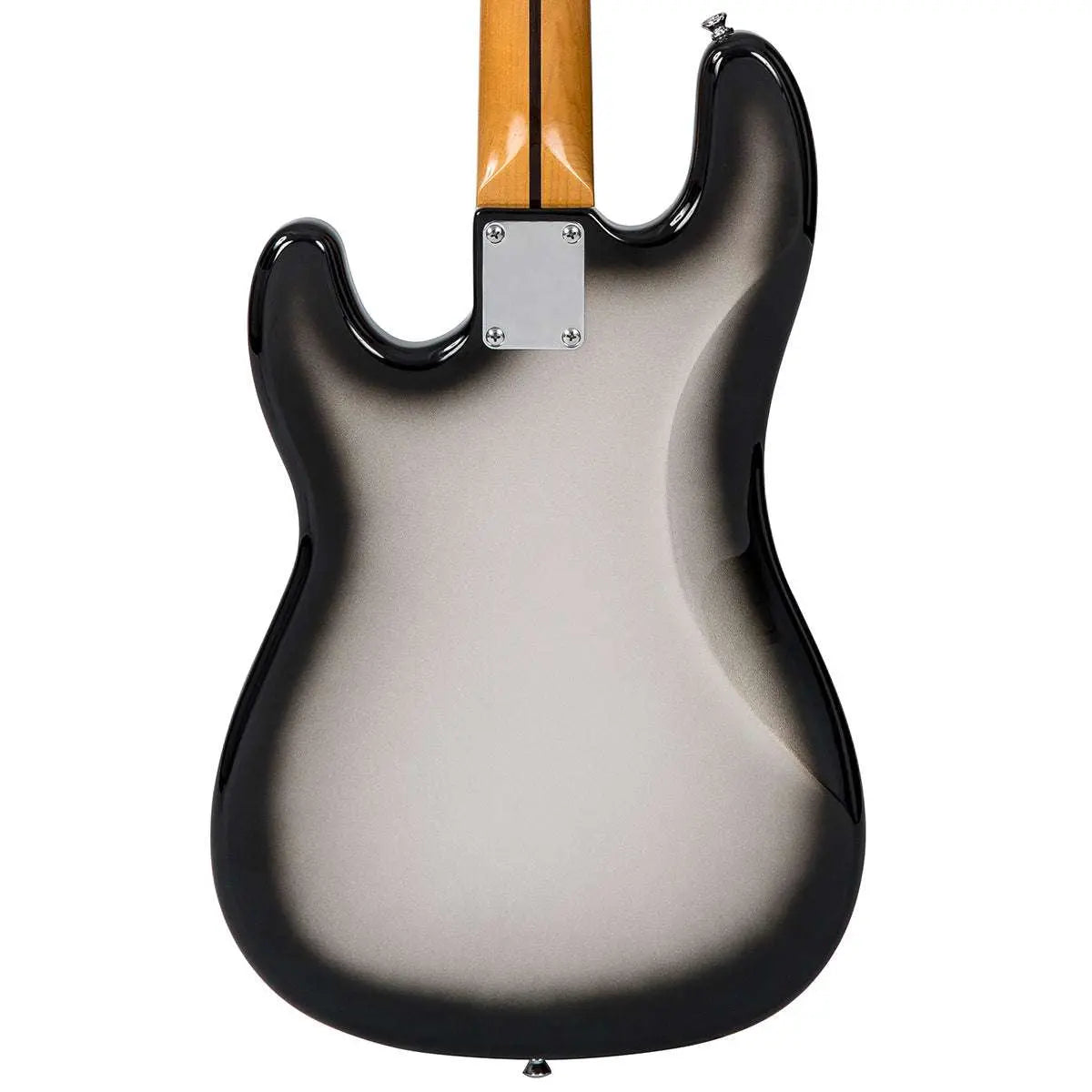 Vintage V4 ReIssued Bass Guitar ~ Silverburst - Richards Guitars Of Stratford Upon Avon