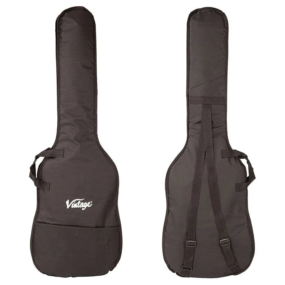 Vintage V49 Coaster Series Bass Guitar Pack ~ Boulevard Black - Richards Guitars Of Stratford Upon Avon