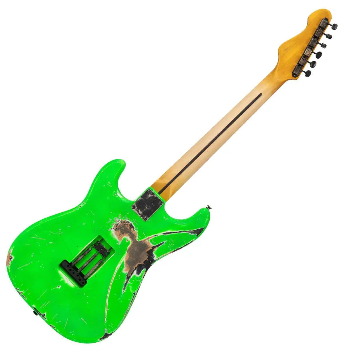 Vintage V6 ProShop Unique ~ Neon Green - Richards Guitars Of Stratford Upon Avon