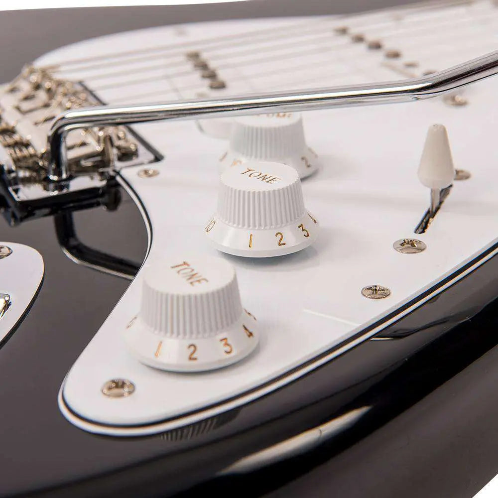 Vintage V6 ReIssued Electric Guitar ~ Boulevard Black - Richards Guitars Of Stratford Upon Avon