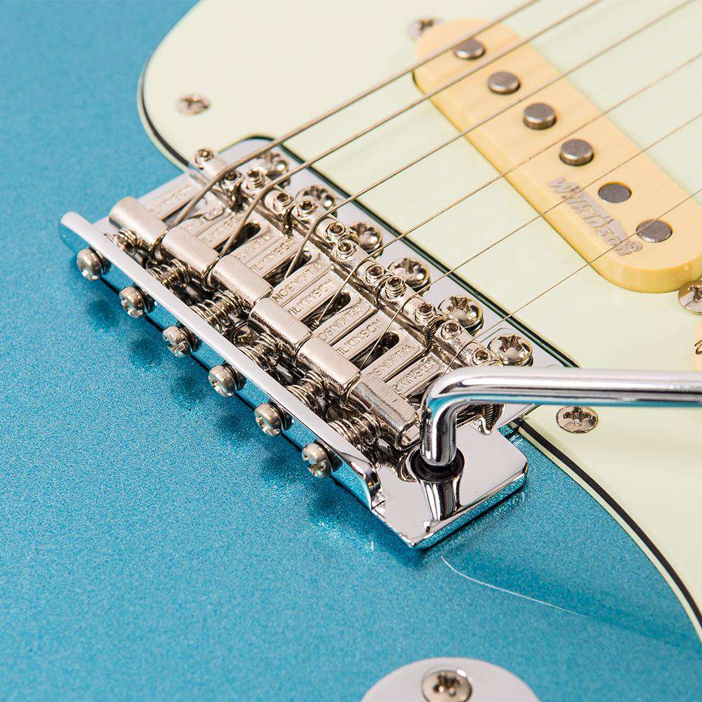 Vintage V6 ReIssued Electric Guitar ~ Candy Apple Blue - Richards Guitars Of Stratford Upon Avon