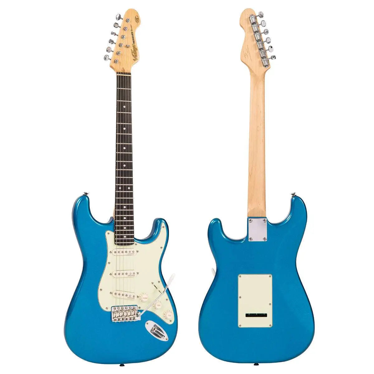 Vintage V6 ReIssued Electric Guitar ~ Candy Apple Blue - Richards Guitars Of Stratford Upon Avon
