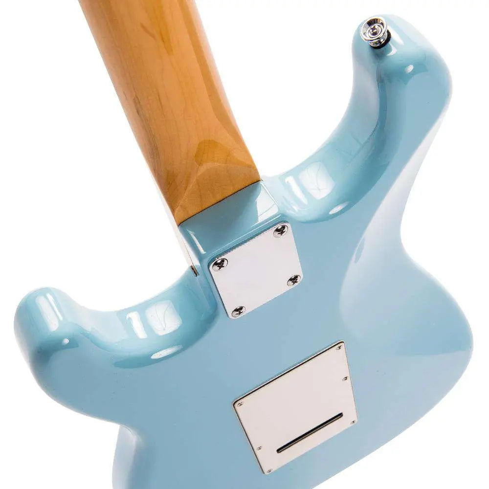 Vintage V6 ReIssued Electric Guitar ~ Laguna Blue - Richards Guitars Of Stratford Upon Avon