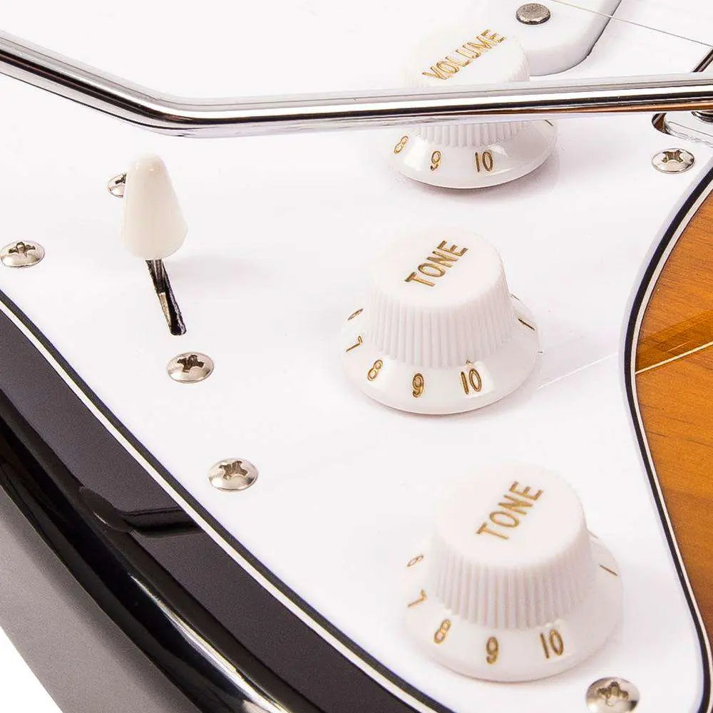 Vintage V6 ReIssued Electric Guitar ~ Left Hand Sunset Sunburst - Richards Guitars Of Stratford Upon Avon