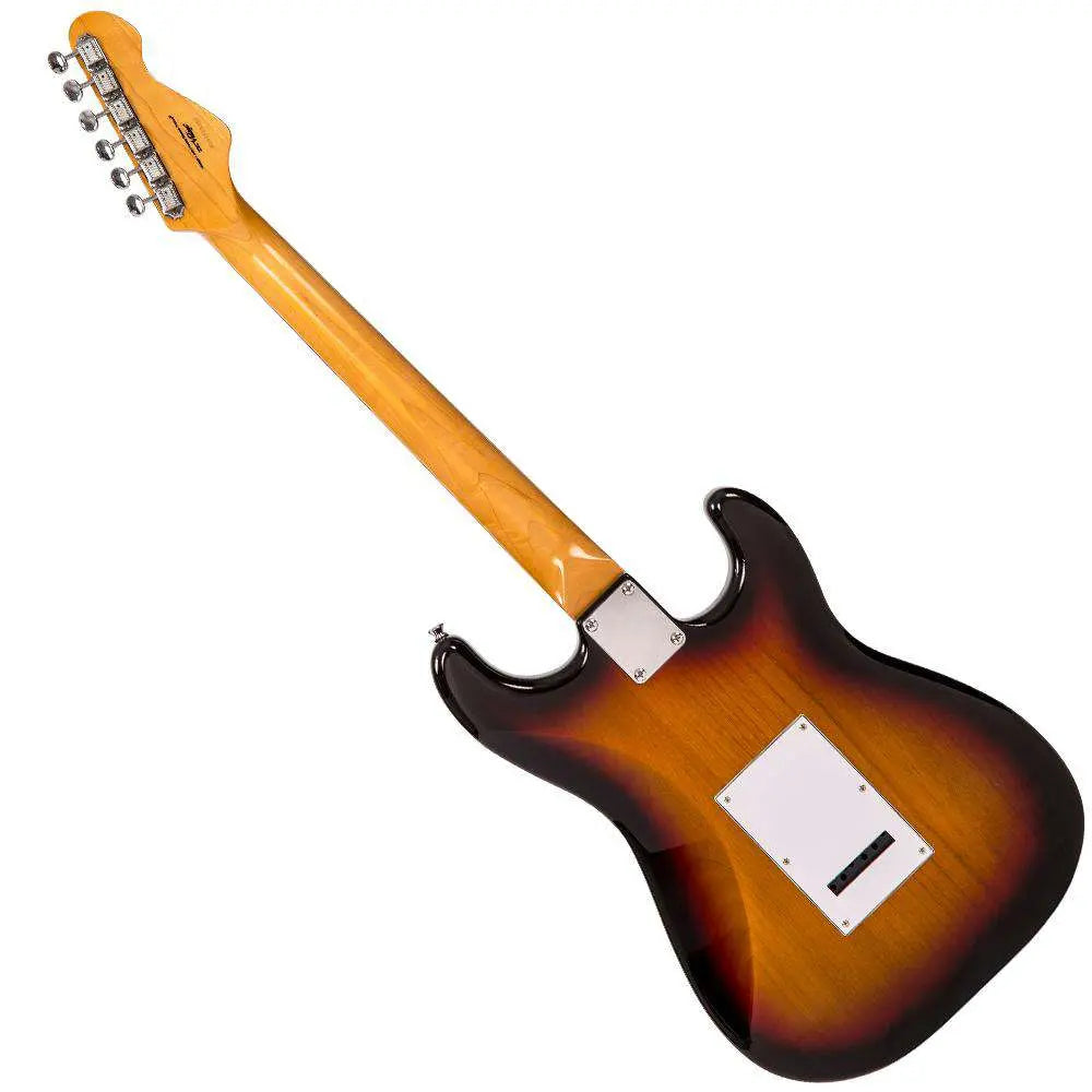 Vintage V6 ReIssued Electric Guitar ~ Left Hand Sunset Sunburst - Richards Guitars Of Stratford Upon Avon