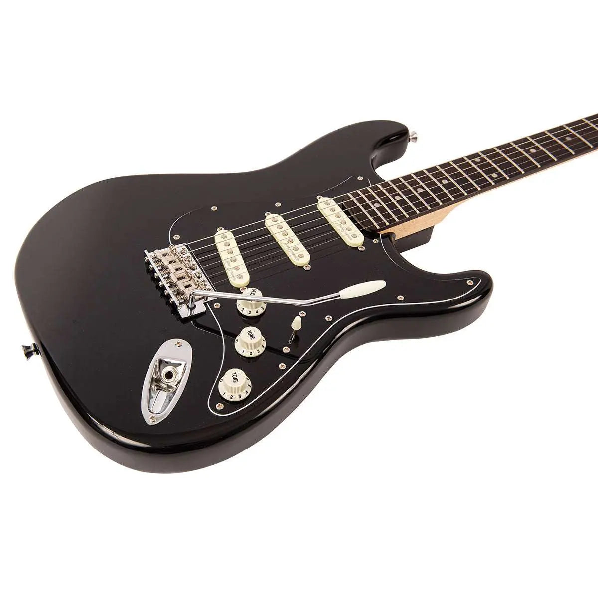 Vintage V60 Coaster Series Electric Guitar Pack ~ Boulevard Black - Richards Guitars Of Stratford Upon Avon