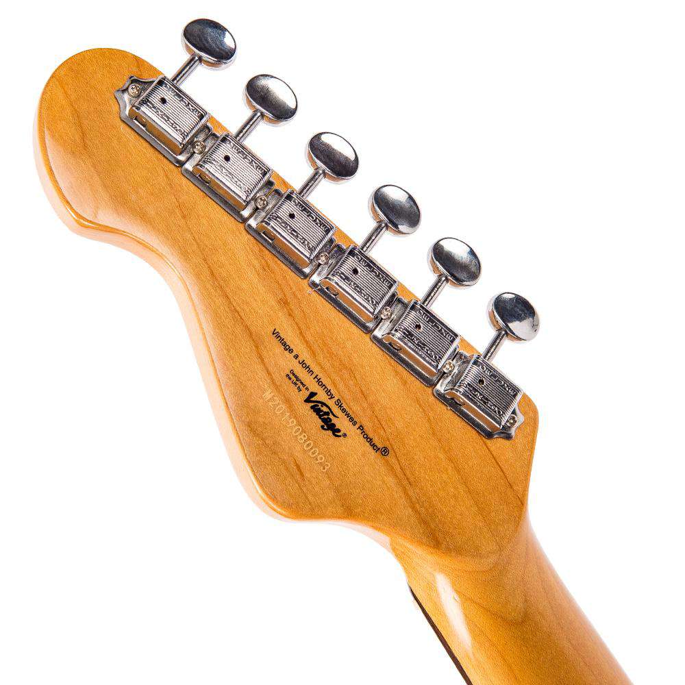 Vintage V65 HBLD ReIssued Hard Tail Electric Guitar ~ Blonde - Richards Guitars Of Stratford Upon Avon