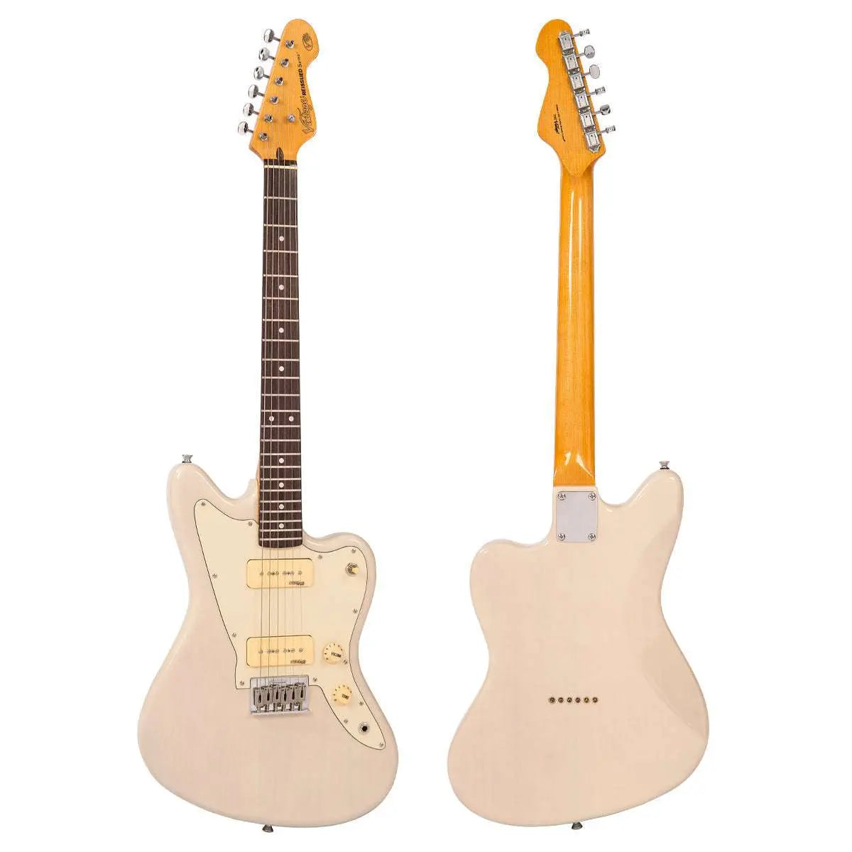 Vintage V65 HBLD ReIssued Hard Tail Electric Guitar ~ Blonde - Richards Guitars Of Stratford Upon Avon